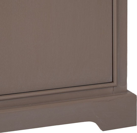 Μπουφές Ξύλινος με Συρτάρια Γκρι 120x35x75cm