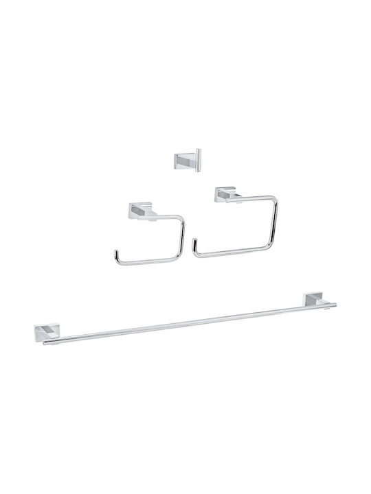 Grohe Σετ Αξεσουάρ Μπάνιου Μεταλλικό Ασημί Grohe Σετ Αξεσουάρ Μπάνιου Μεταλλικό Ασημί