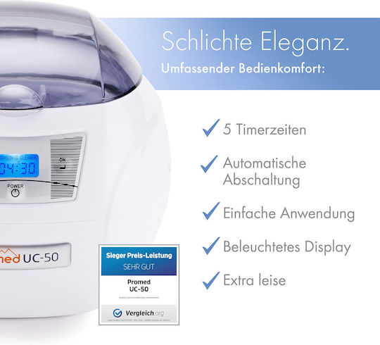 Promed Curățător Ultrasonic 550ml Cu Temporizator Digital