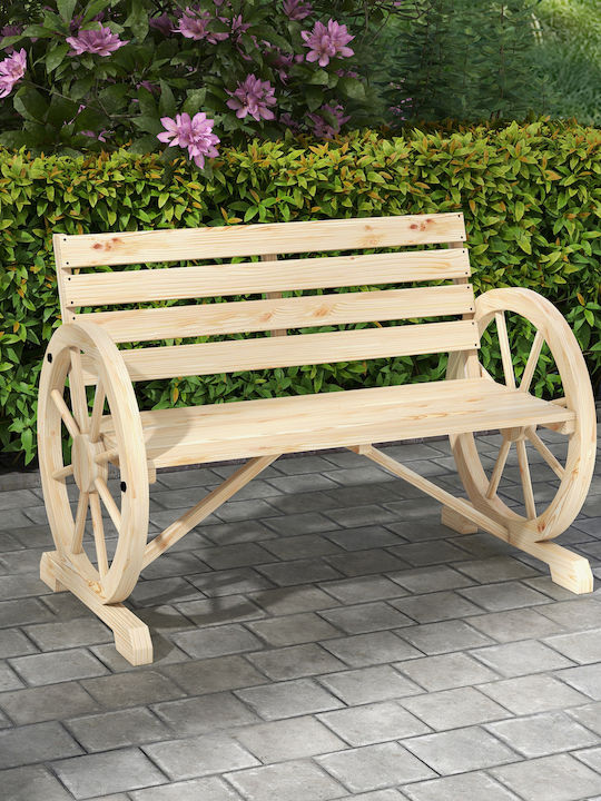 Παγκάκι Εξωτερικού Χώρου Ξύλινο 105.5x56x79cm