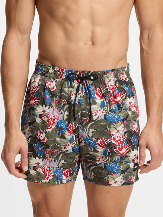 Boss Piranha Herren-Bademode Kurze Hosen Mehrfarbig Blumen
