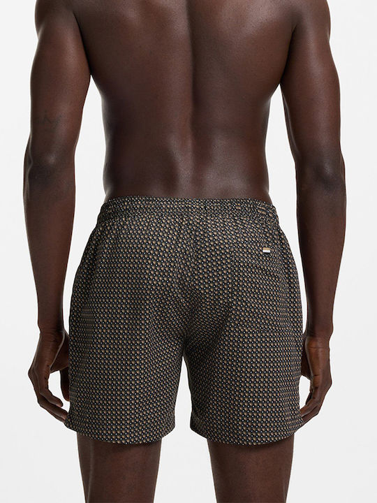 Vibe Men's Swimwear Shorts Jetblack With Patterns