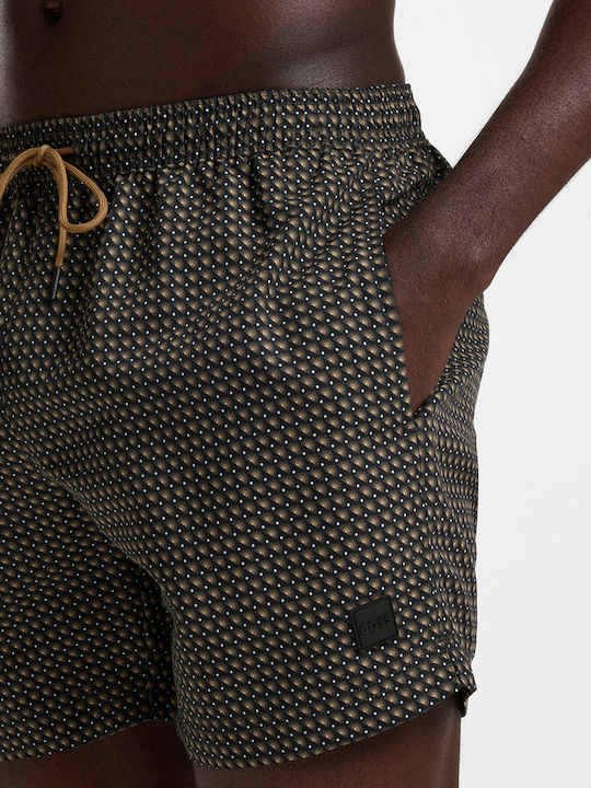 Vibe Men's Swimwear Shorts Jetblack With Patterns