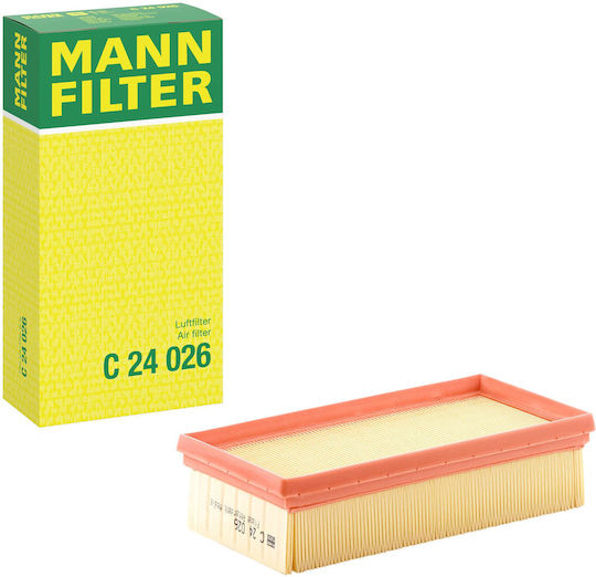 Mann Filter Filtru de Aer Auto pentru Citroen C-Elysee / C3 / C4 Cactus Peugeot 2008 / 208 / 301 / 308