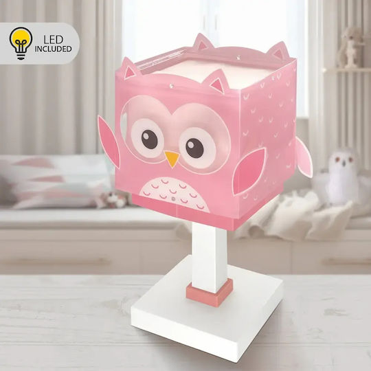 Ango Led Kids Desk Lamp Owl Pink 29x13.5x13.5cm