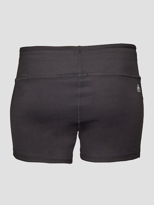 Imzar Women's High Waist Activewear Shorts Black 1056560005-BLACK