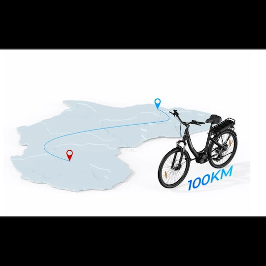 Shimano Urbano 2 26" Μαύρο Ηλεκτρικό Ποδήλατο Πόλης
