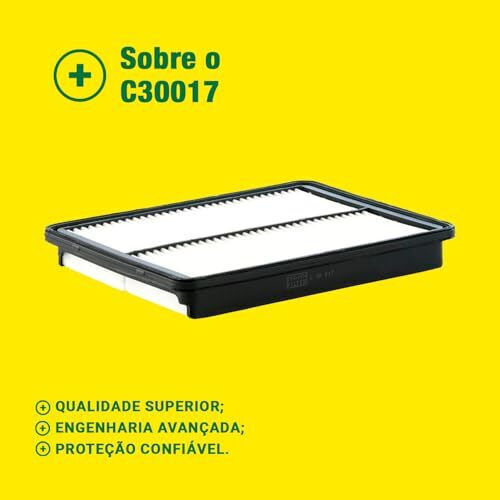 Mann-filter Filtru De Aer Hyundai Santa Fe Iii Kia Sorento Ii 2.4 3.3 3.5 Înălțime 37mm Lățime 301mm Lungime 227mm