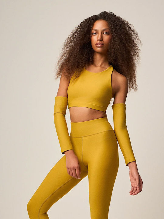 Damen Sport-BH Gold mit Futter
