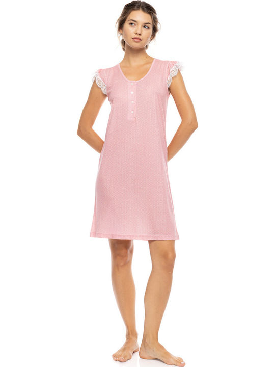 Pink Label Καλοκαιρινό Γυναικείο Νυχτικό Raspberry Pink Label Καλοκαιρινό Γυναικείο Νυχτικό Raspberry