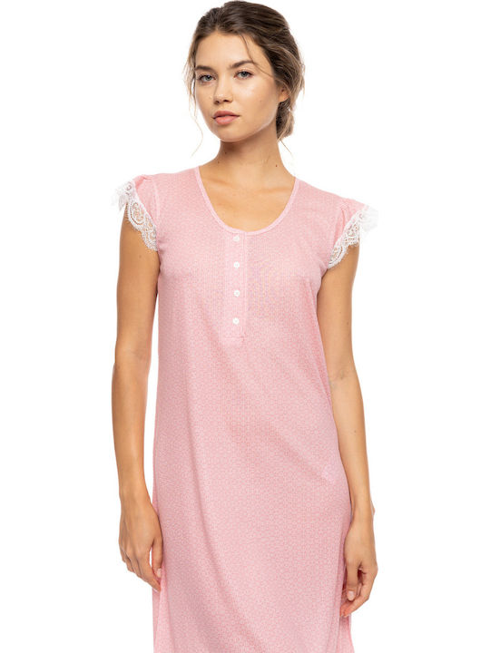 Pink Label Summer Women's Nightgown Raspberry