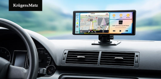 Kruger & Matz Οθόνη 10" για Ταμπλό Αυτοκινήτου με Apple-CarPlay