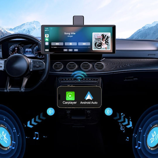 Kruger & Matz Οθόνη 10" για Ταμπλό Αυτοκινήτου με Apple-CarPlay