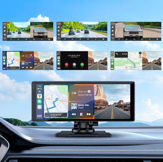Kruger & Matz Οθόνη 10" για Ταμπλό Αυτοκινήτου με Apple-CarPlay