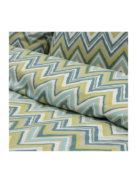 Lino Home Flots Super-Double Bed Sheets Set 240x260cm 4 Pieces