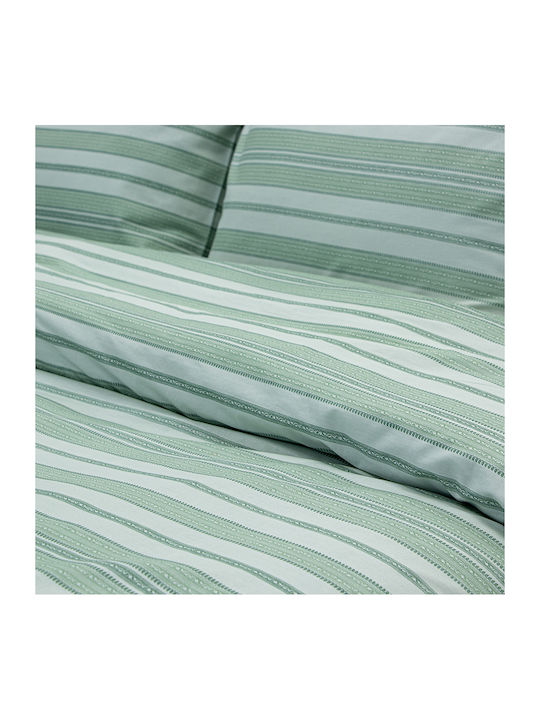 Lino Home Carril Super-Double Bed Sheets Set 240x260cm 4 Pieces