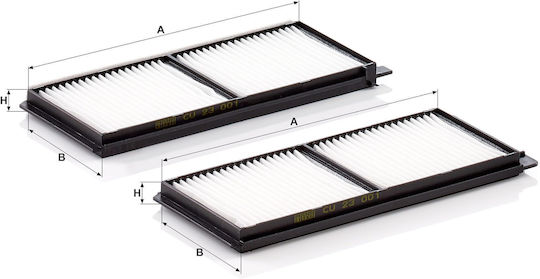 Auto Innenraumluftfilter CU 23 001-2
