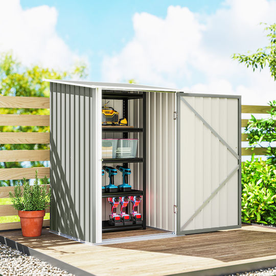 Metallic Garden Shed Galvanized L1xW1.04xH1.6m