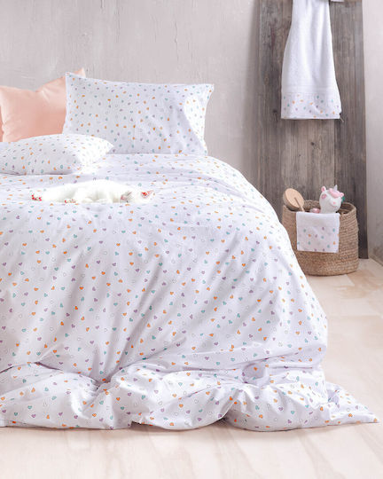 Rythmos Sheet Set with Elastic Band Cotton Tiny Heart Rythmos Sheet Set with Elastic Band Cotton Tiny Heart