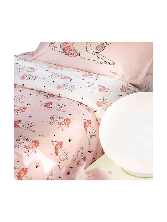 Saint Clair Bettwäsche-Set Einzel Baumwolle Piggy 160cm