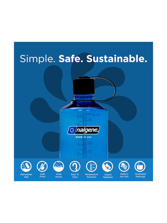 Nalgene Wasserflasche Kunststoff 1000ml Blau