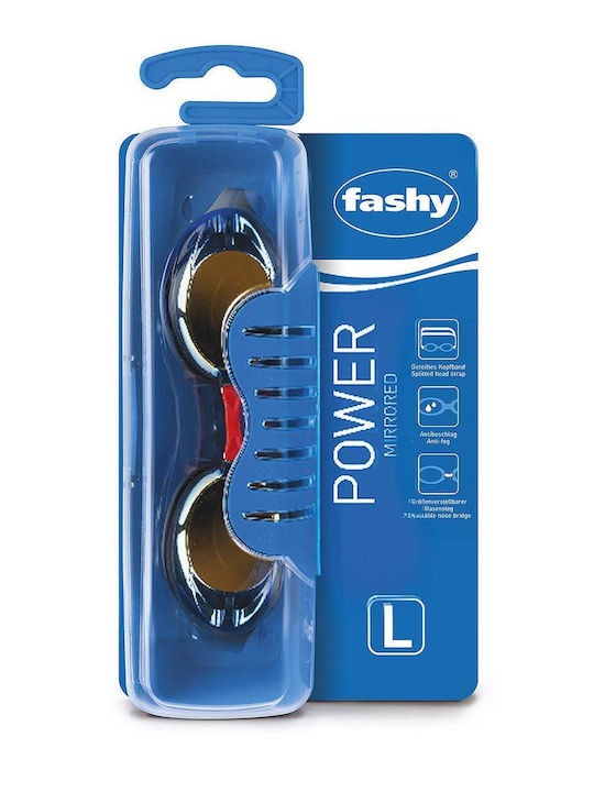 Power Mirror 4156 12 L Silver Swimming Goggles