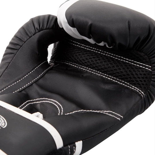 Venum Challenger 2.0 Kinder Boxhandschuhe aus Synthetikleder für Kampf Schwarz