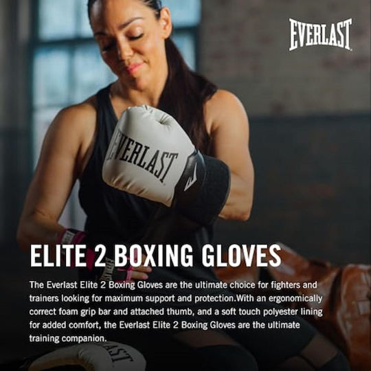 Everlast Elite II Боксови Ръкавици за Състезание Черен