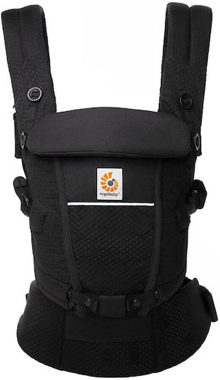 Ergobaby Klassischer Tragesack Adapt SoftFlex Mesh Onyx Black mit Maximalgewicht 20.4kg
