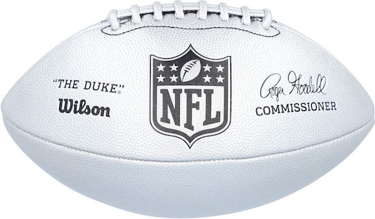 Wilson Duke Metallic Edition Mingea de Rugby Argint