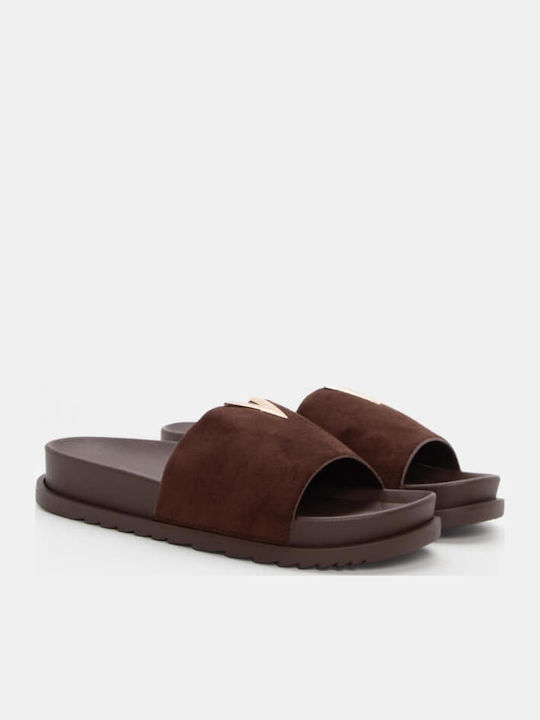 Sandale Casual Damă Flatforme Maro