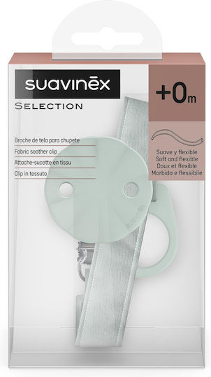 Suavinex Pacifiers Accessories Ribbon Wonderland with Fabric Green