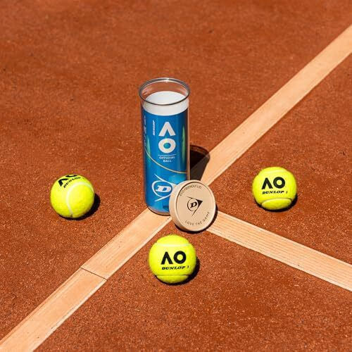 Dunlop Australian Official Tennis Balls X 3 3-Ball Can