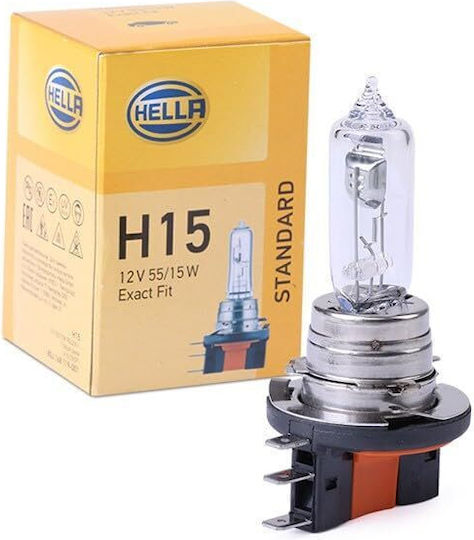 Hella Lamps Car H15 Halogen 12V 55W 1pcs