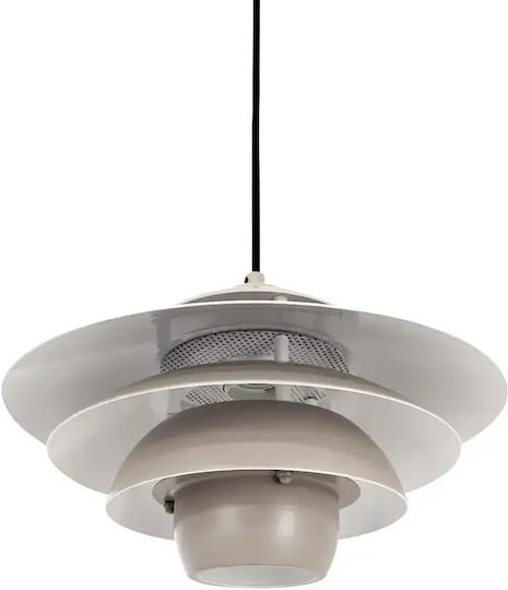 Selected by Pragmatic Beige LED Pendant Ceiling Light with Warm White Light 30x30x24cm