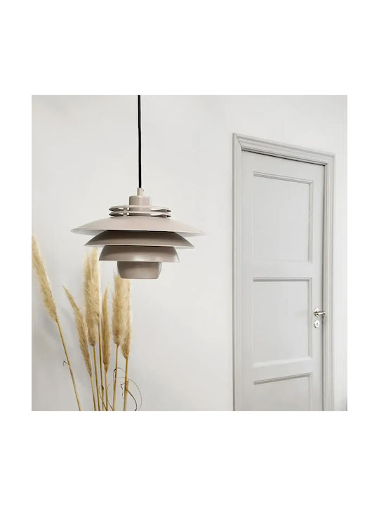 Selected by Pragmatic Beige LED Pendant Ceiling Light with Warm White Light 30x30x24cm