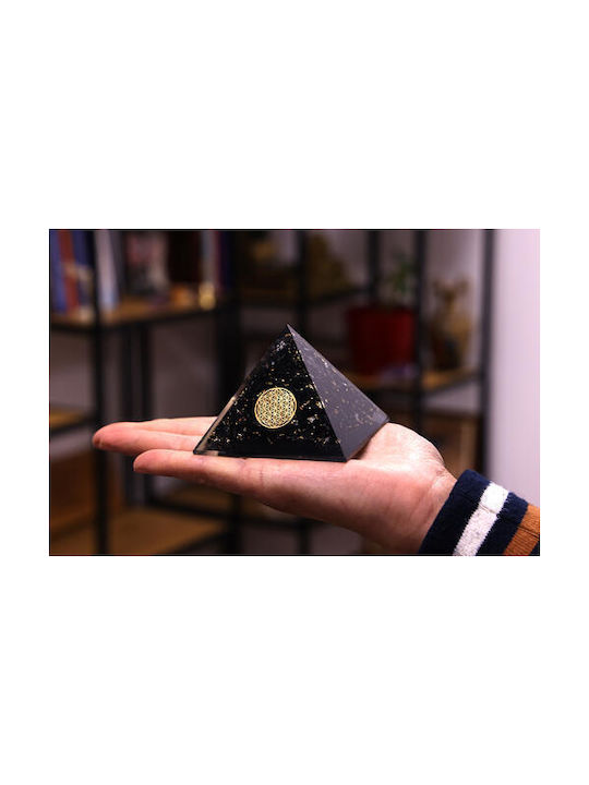 Orgonite Pyramid Sugalite Flower Of Life Symbol 70mm Orgonite Pyramid Sugalite Flower Of Life Symbol 70mm