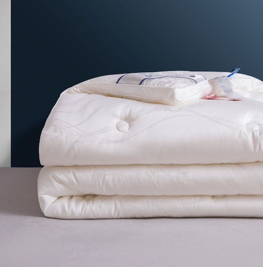 Steppdecke Übergröße 220×240cm Baumwolle & Lyocell Jacquard Hypoallergenes Synthetisches Ausfüllen