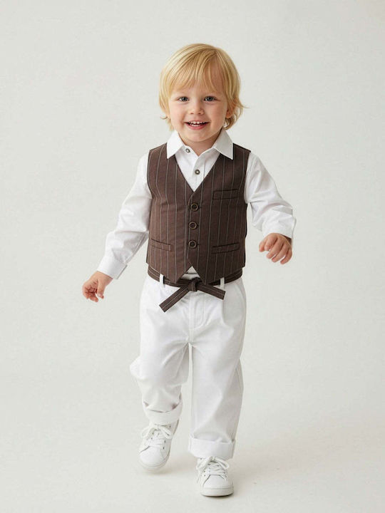 Kids Summer Suit 5 Pieces White 100000AG1000423