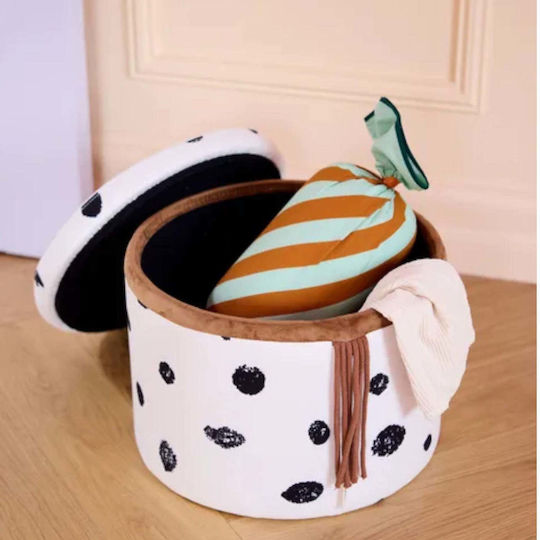 Kinderhocker Weiß