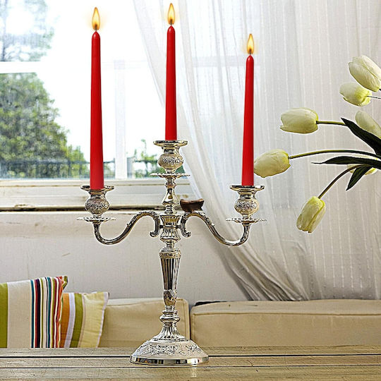 Alista Home Decorative Red Taper Candle 80gr 4 Pieces