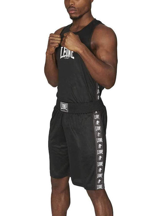 Leone Ambassador Singlet Тениска AB218 за Бокс Черен