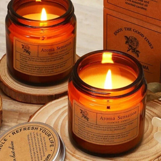 Alista Home Αρωματικό Κερί σε Βάζο Καφέ 200gr