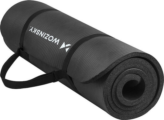 Wozinsky Exercise Mat Yoga Black (181x63x0.9cm)