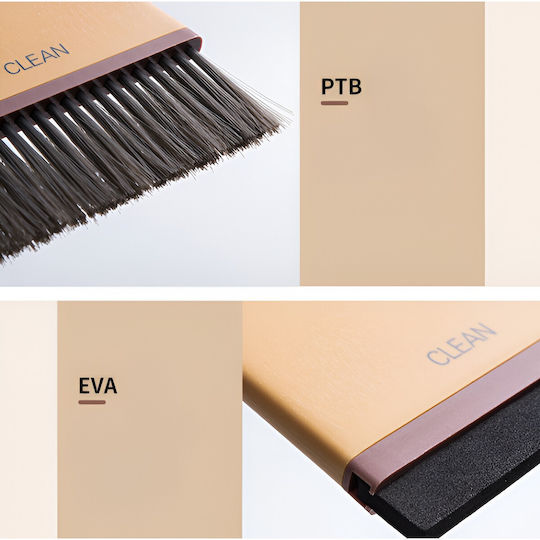 Set Mini Mătură și Fară Alista Home Pentru Uz Casnic Două Perii Birou Bucătărie Acasă 19.5x13.8x3.6 Cm Galben