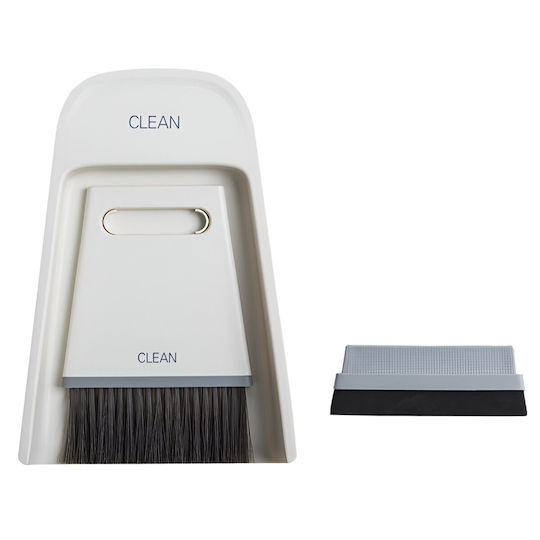 Set Mini Mătură și Fară Alista Home Pentru Uz Casnic Două Perii Birou Bucătărie Acasă 19.5x13.8x3.6 Cm Gri