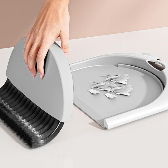 Broom Dustpan Set Alista Home Office Made Pp Bear Model 23.5 X 18 Cm Gray
