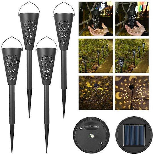 Alista Home Solar Torch Light with Warm White Light 3000K