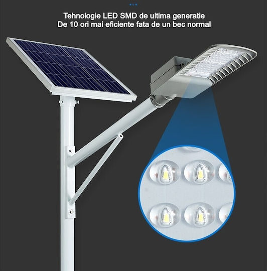 Alista Home Lampă Solară de Stradă 25W 2250lm Alb Rece 6500K cu Senzor de Mișcare și Telecomandă IP65 51.5x21x7.5cm