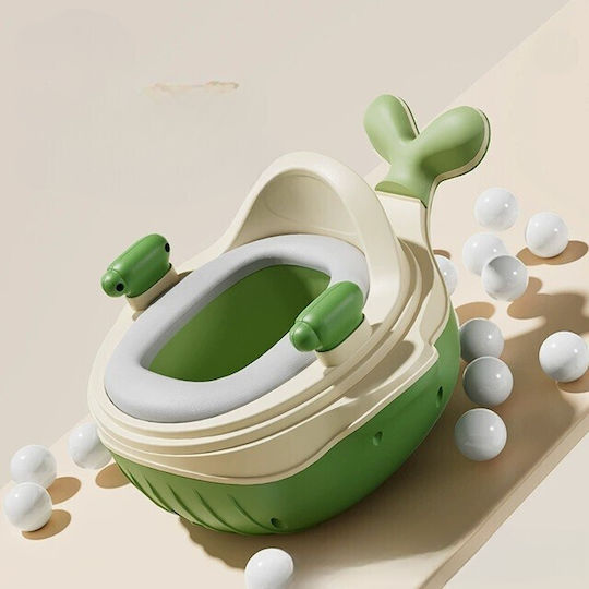 Alista Home Clasic Toalete Pentru Copii 2in1 Cu Muzică și Capac Verde